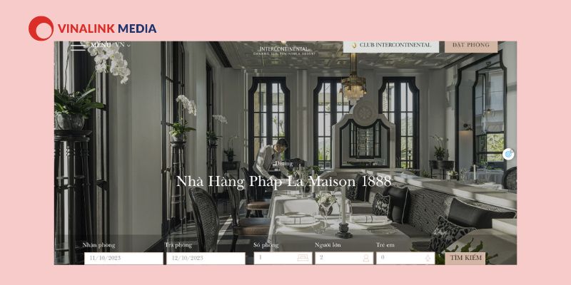Thiết kế website nhà hàng